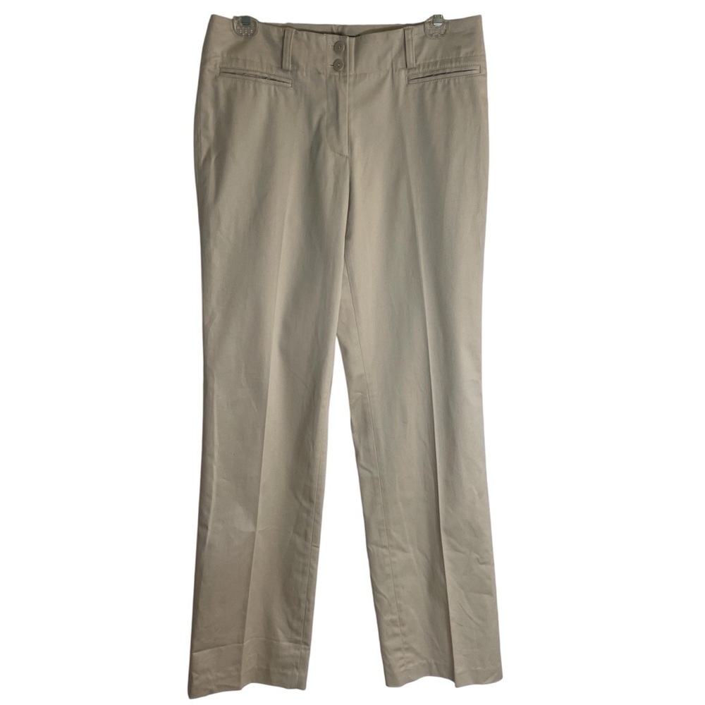 Atelier Chinos neutral tan structured capsule minimalist dressy ladies size 2